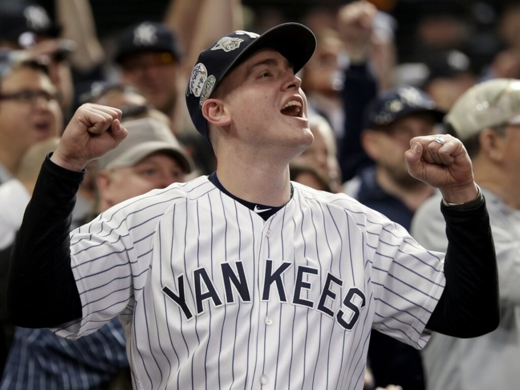 "Austin Capobianco at the World Series, moments before his ejection."